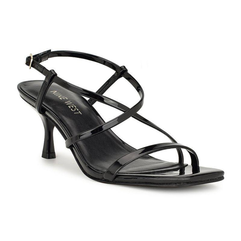 Nine West strappy black heels size 8.5